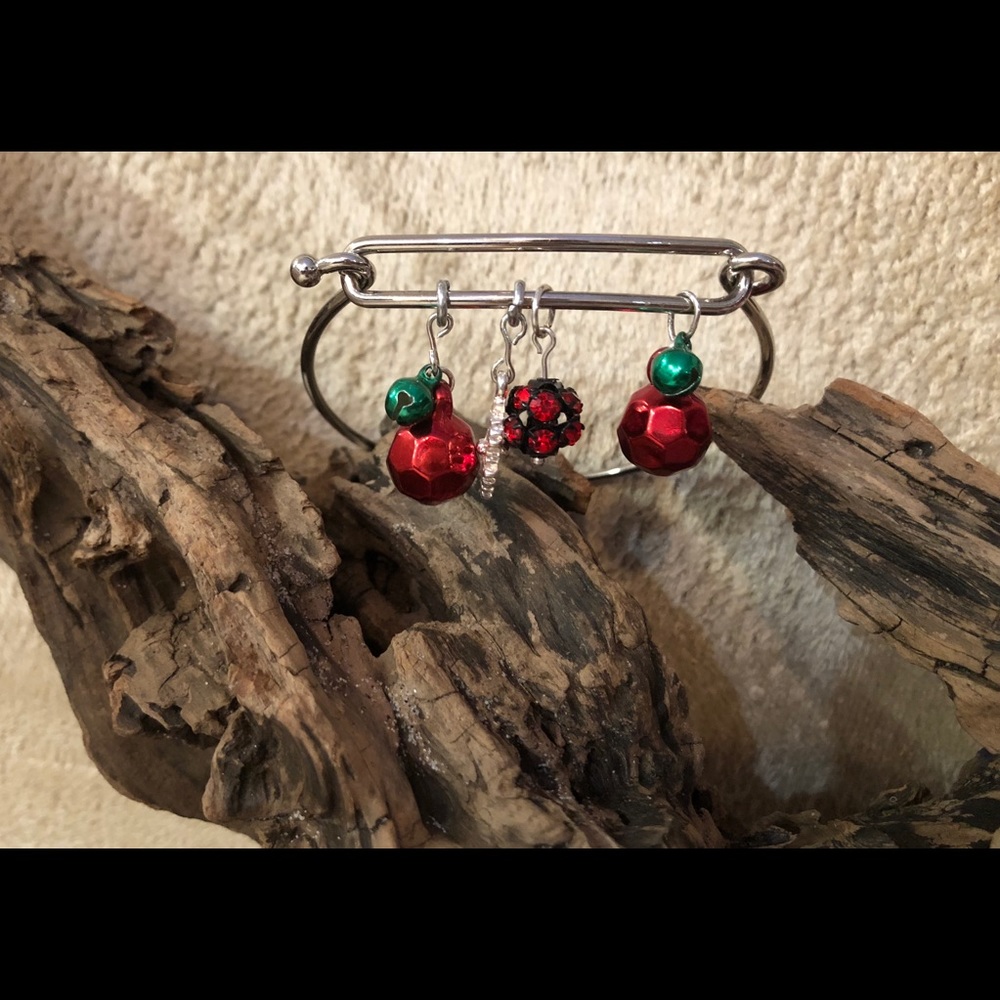 Handcrafted Christmas Charm Bracelet